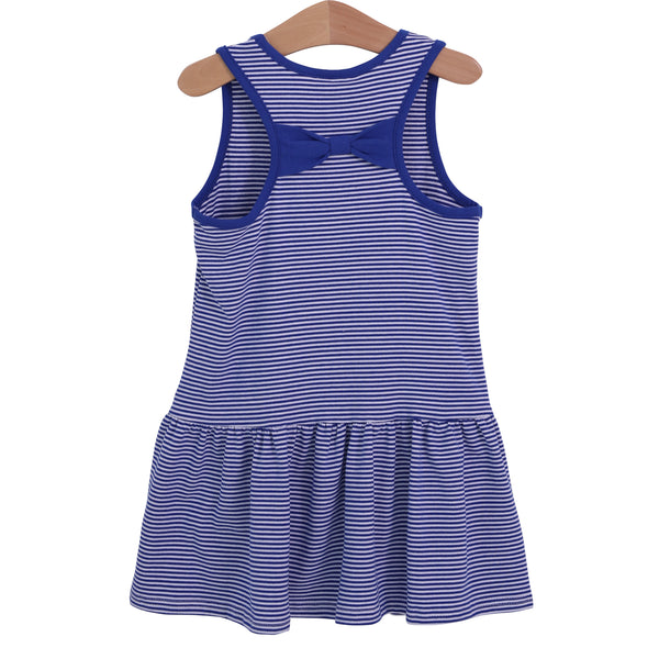 Bow Back Cheer Dress- Royal