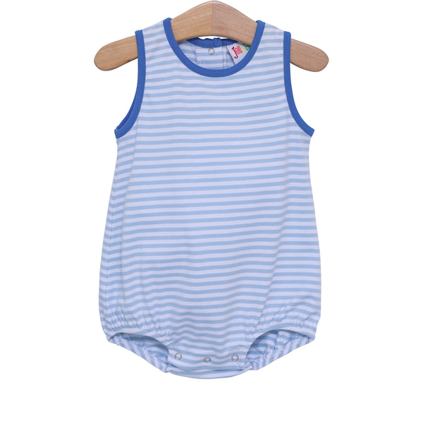 Avery Bubble- Light Blue Stripe and Blue