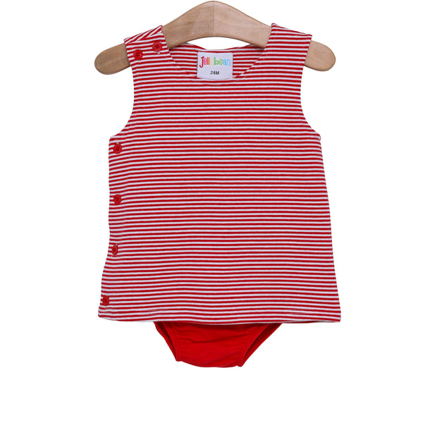 Charlie Diaper Set- Red Stripe