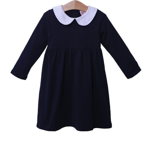 Charlotte LS Dress- Navy