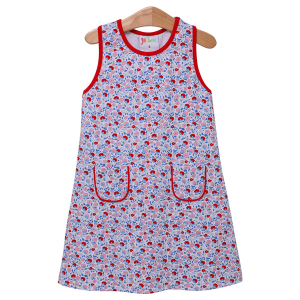 Sweet Land Of Liberty Floral Pocket Dress